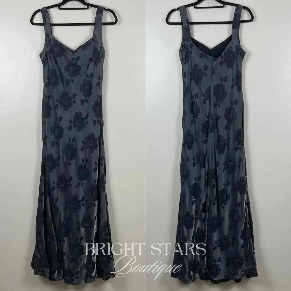 Rare Floral Maxi Dress Alt ASO Rachel Green Friends Floral Sleeveless Vintage - Picture 5 of 8